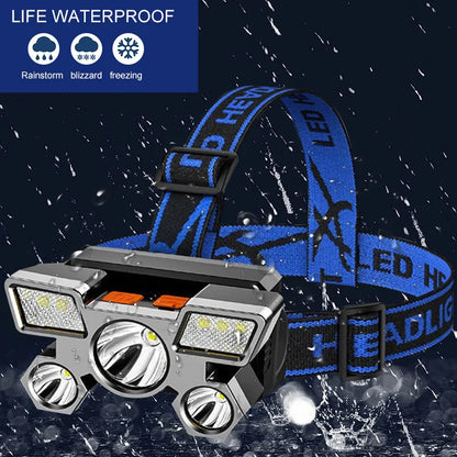 Portable 5LED Headlight