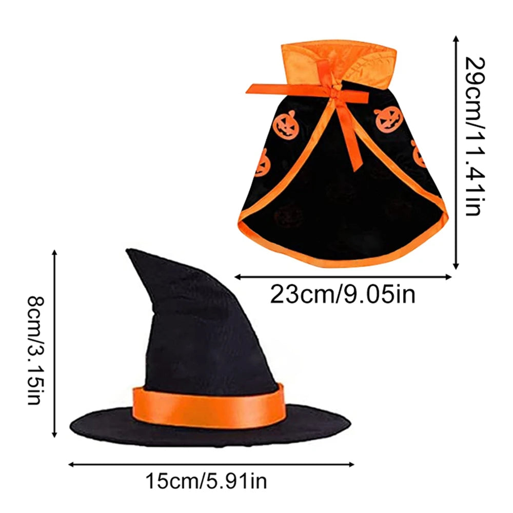 2Pcs Cute Halloween Pet Costumes