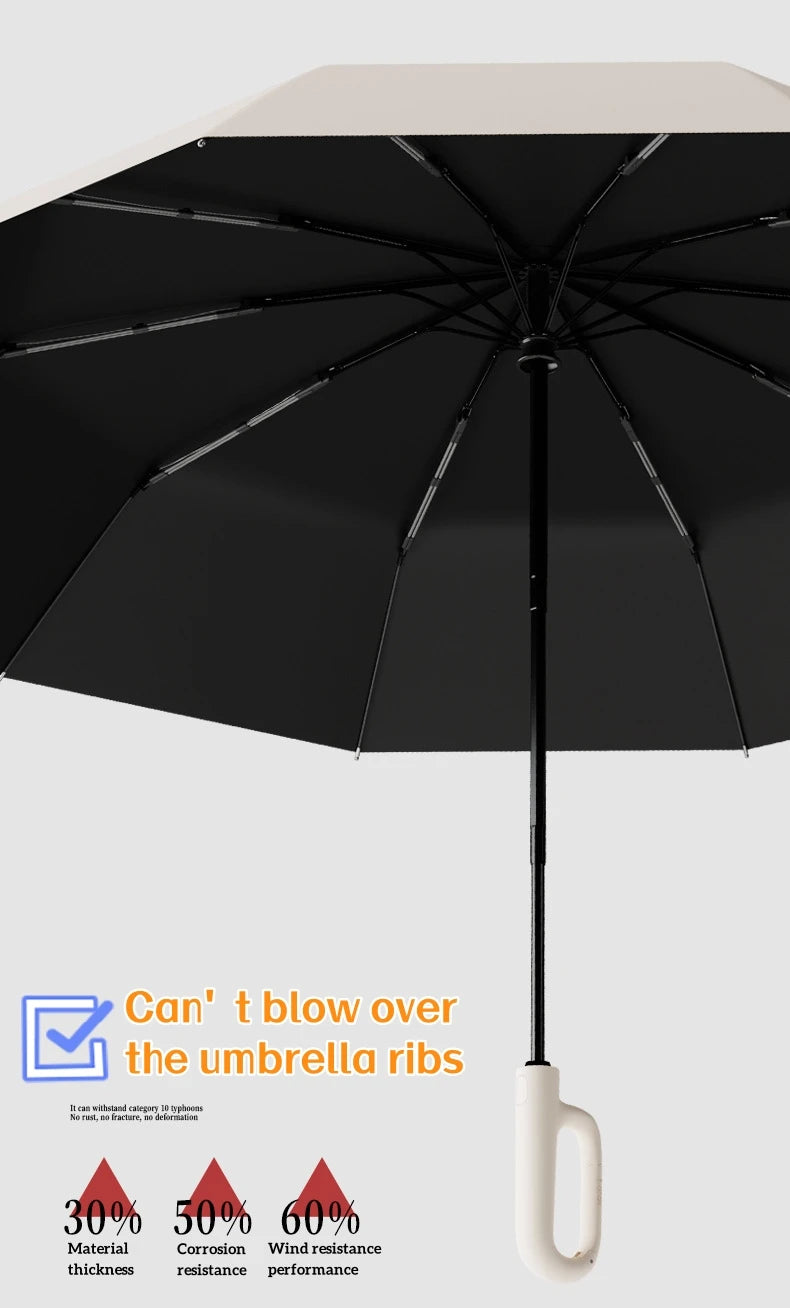 Ring-buckle Umbrella-Wind, Rain & UV-resistant