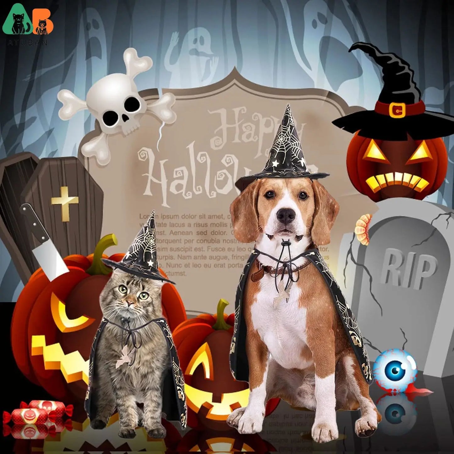 2 Pack Vampire Pet Costume