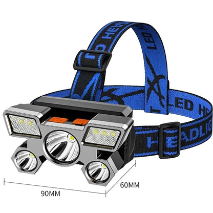 Portable 5LED Headlight