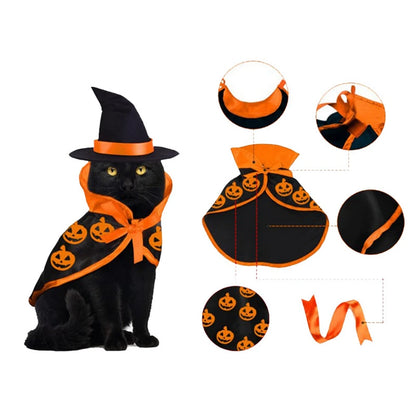 2Pcs Cute Halloween Pet Costumes